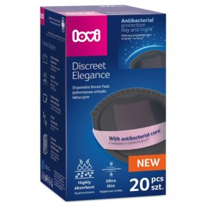 Wkładki laktacyjne antybakteryjne LOVI Discreet Elegance 20 szt