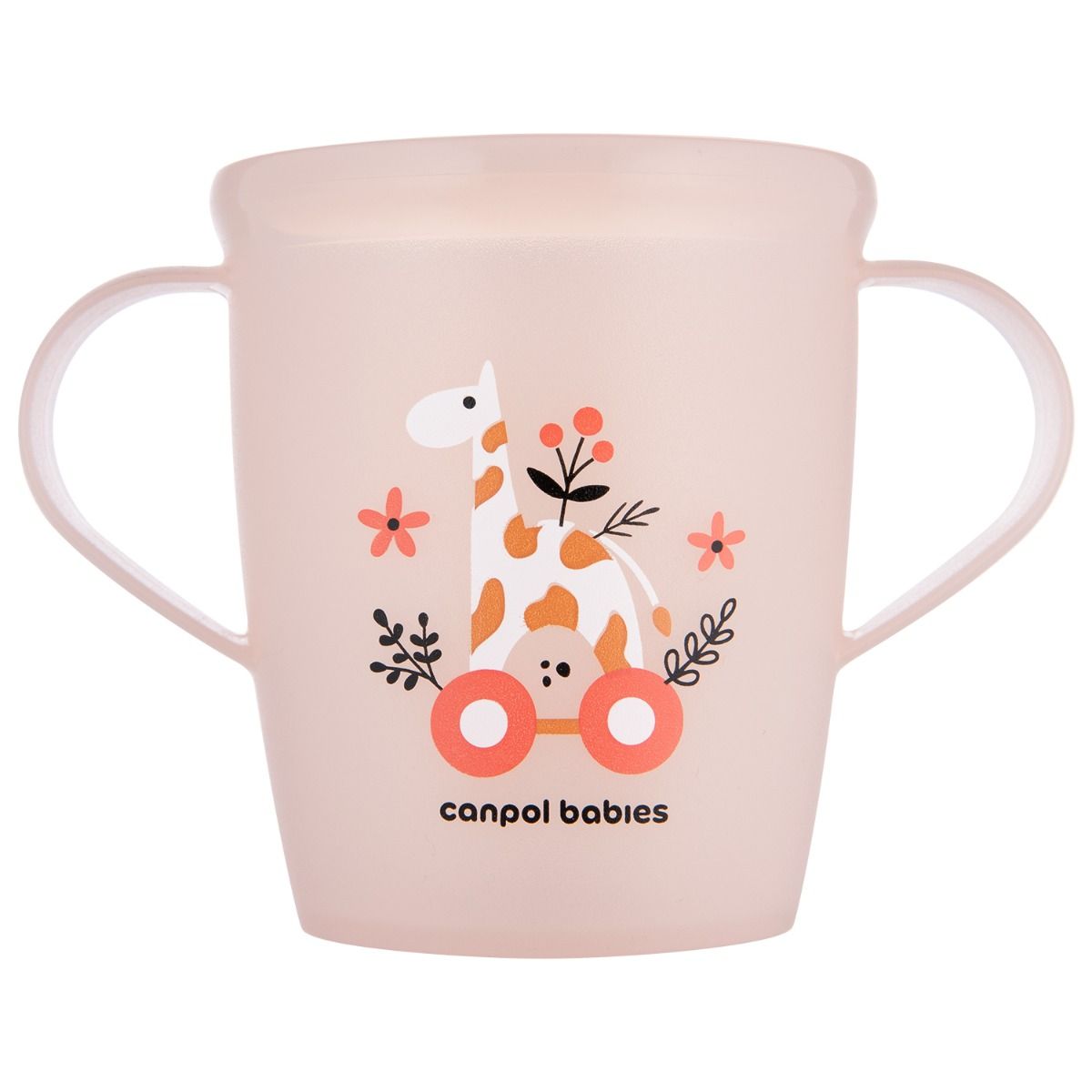 Canpol babies kubek otwarty z uchwytami 250 ml TOYS koralowy