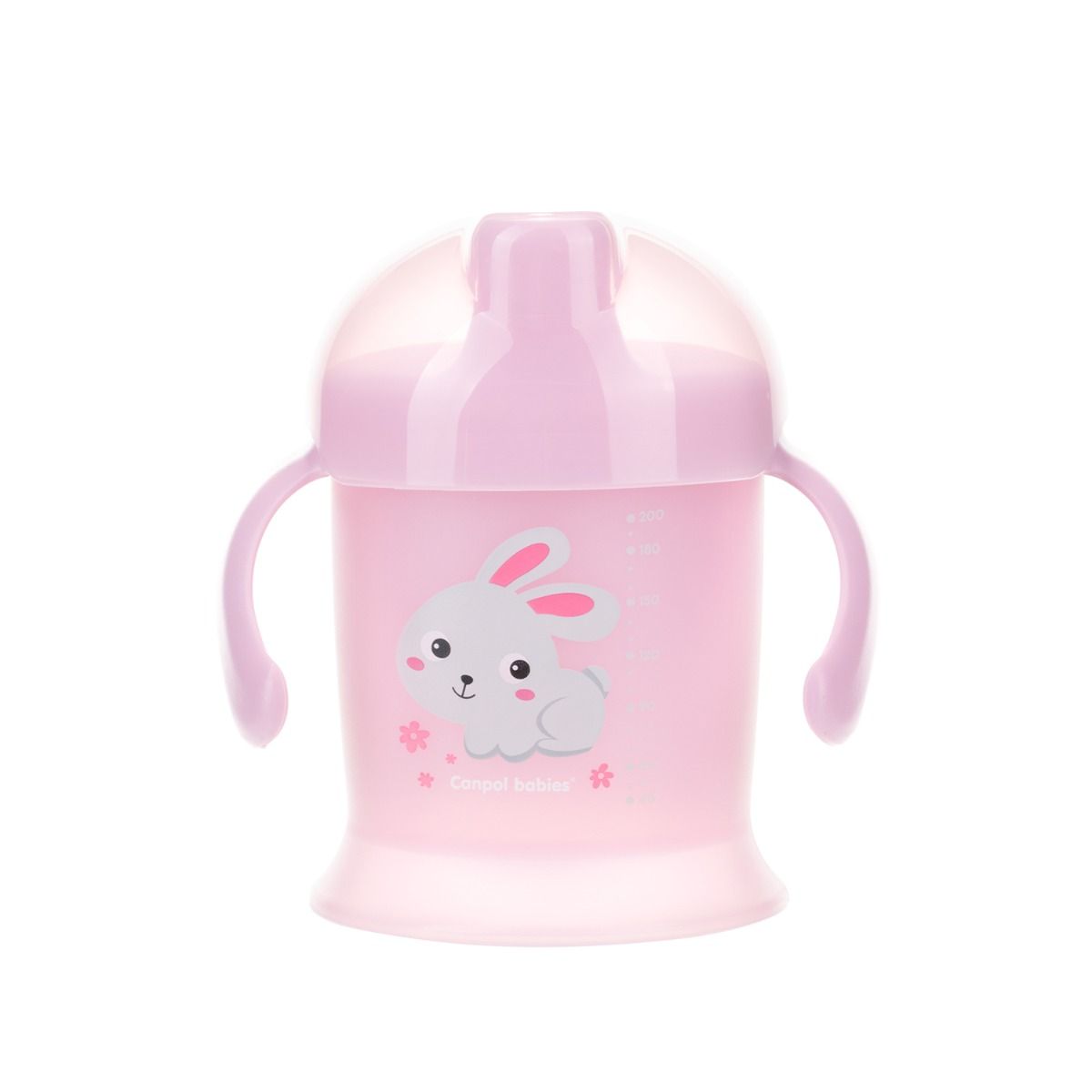 Canpol babies kubek niekapek 200 ml BUNNY&COMPANY różowy