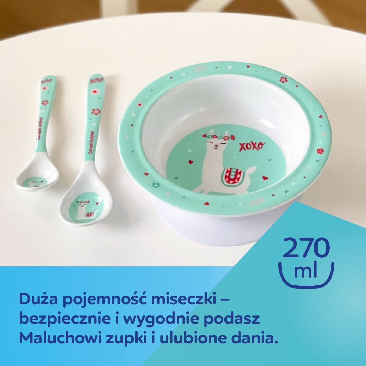 Canpol babies EXOTIC ANIMALS miska z przyssawką - cecha produktu
