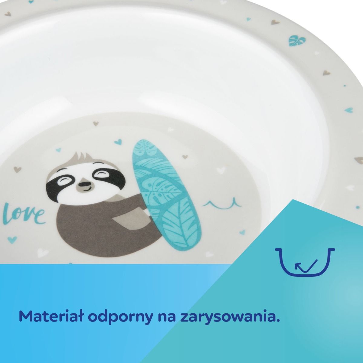 Canpol babies EXOTIC ANIMALS miska z wygodnym kształtem