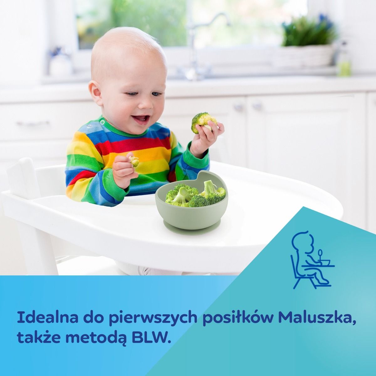 Canpol babies miseczka silikonowa z przyssawką do pierwszych posiłków