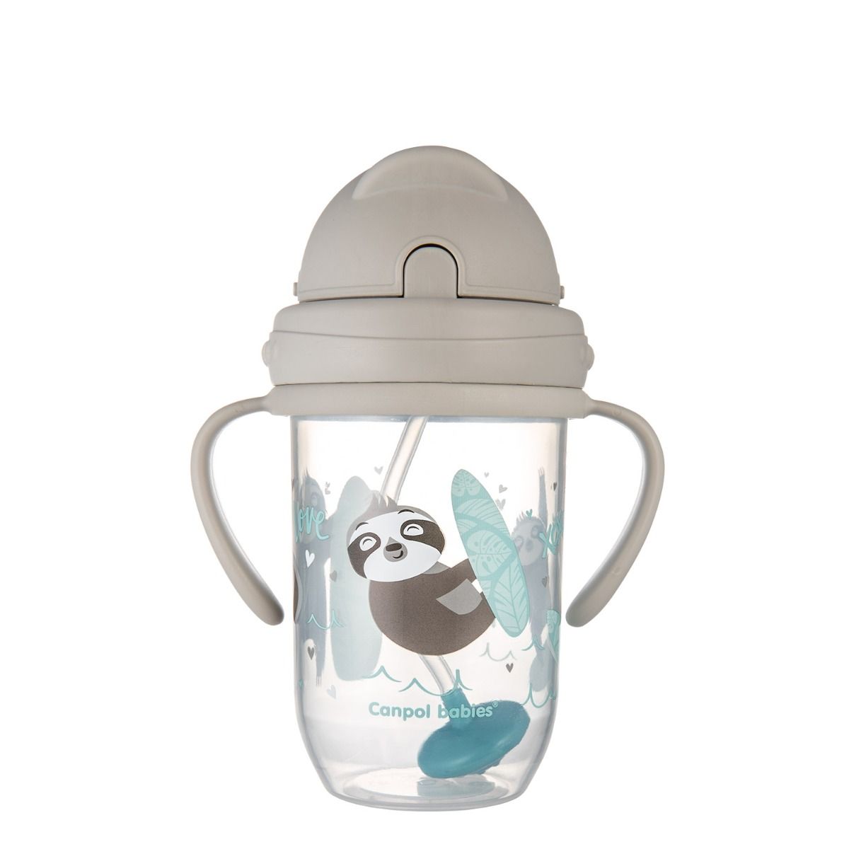 Canpol babies Kubek niekapek z rurką i odważnikiem 270 ml - obrazek 43