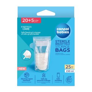 Canpol babies torebki do przechowywania pokarmu 150ml, 25 szt.