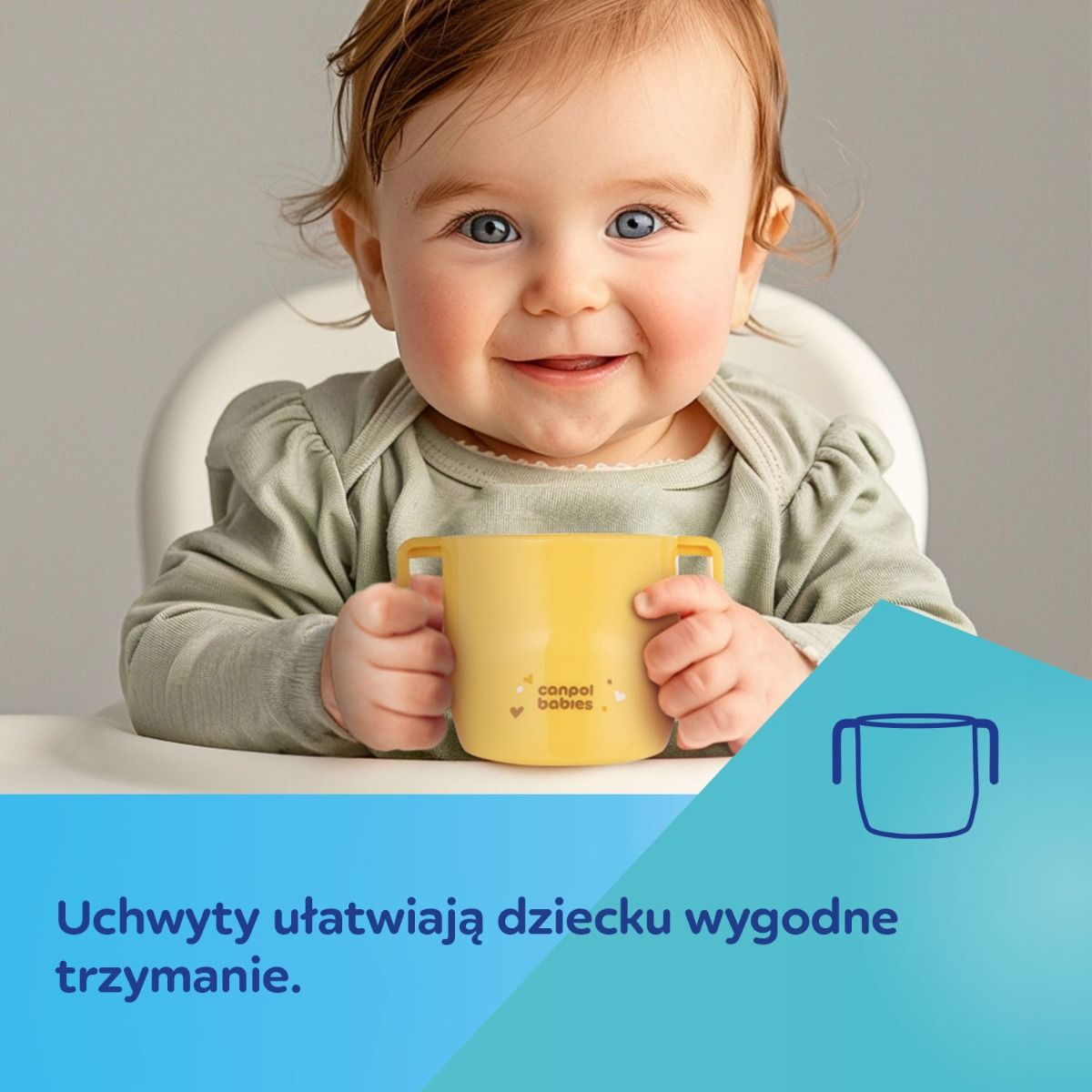 Canpol babies sprytny kubek - wygodne uchwyty