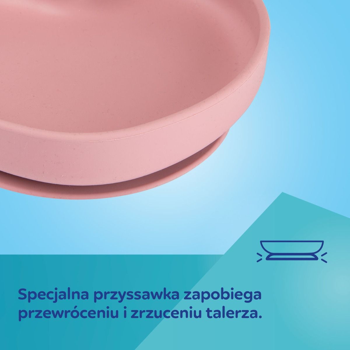 Canpol babies silikonowy talerz SERCE - przyssawka