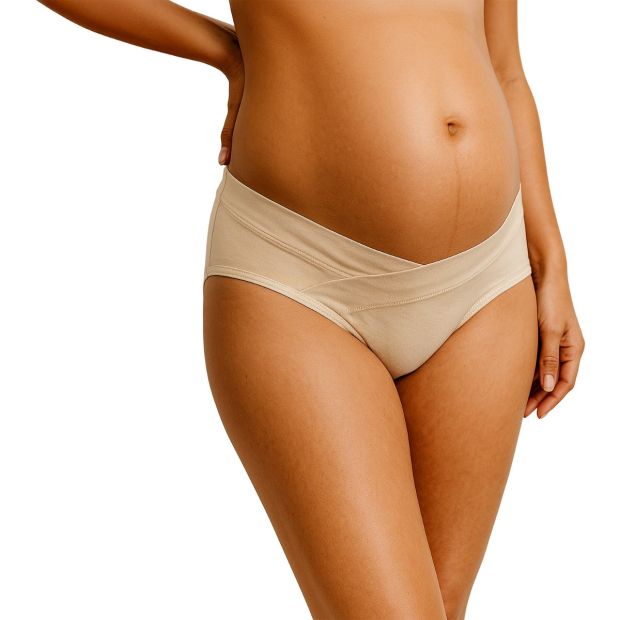 Canpol babies MumFIT majtki ciążowe pod brzuch na modelce