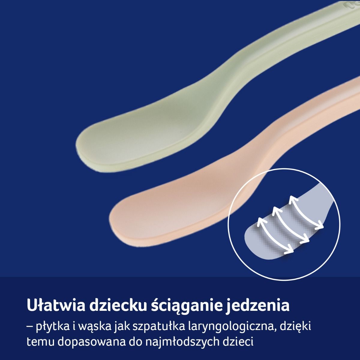 LOVI pierwsza łyżeczka - płytka i wąska