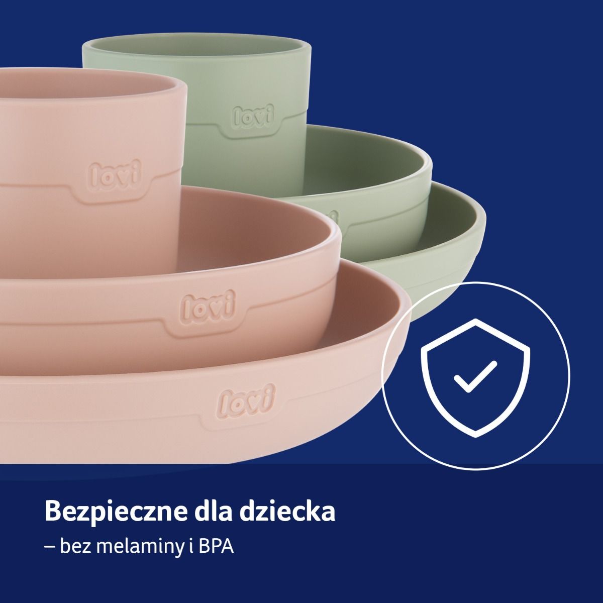 LOVI zestaw naczyń - bez melaminy i BPA