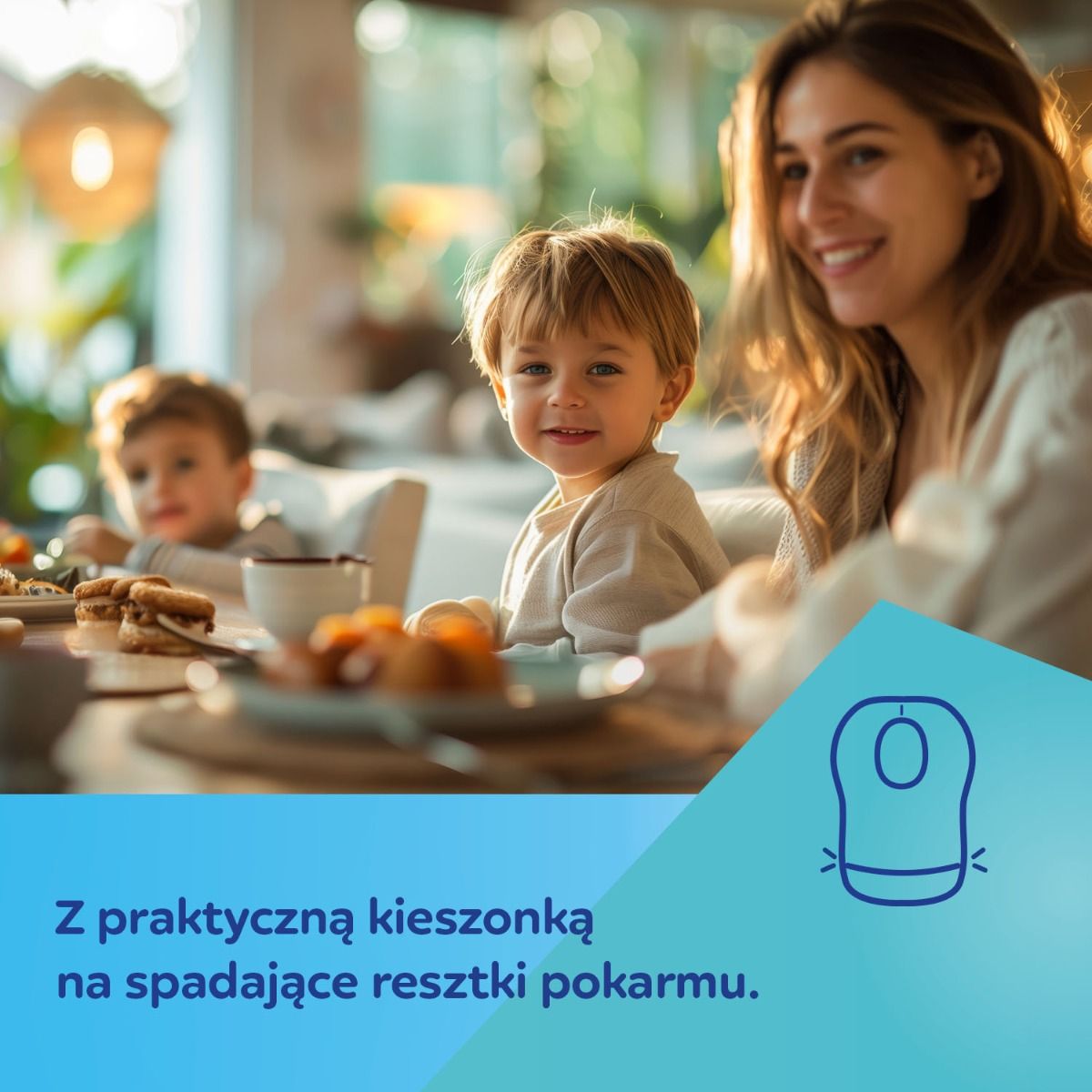 Canpol babies śliniaki jednorazowe z kieszonką na resztki pokarmu