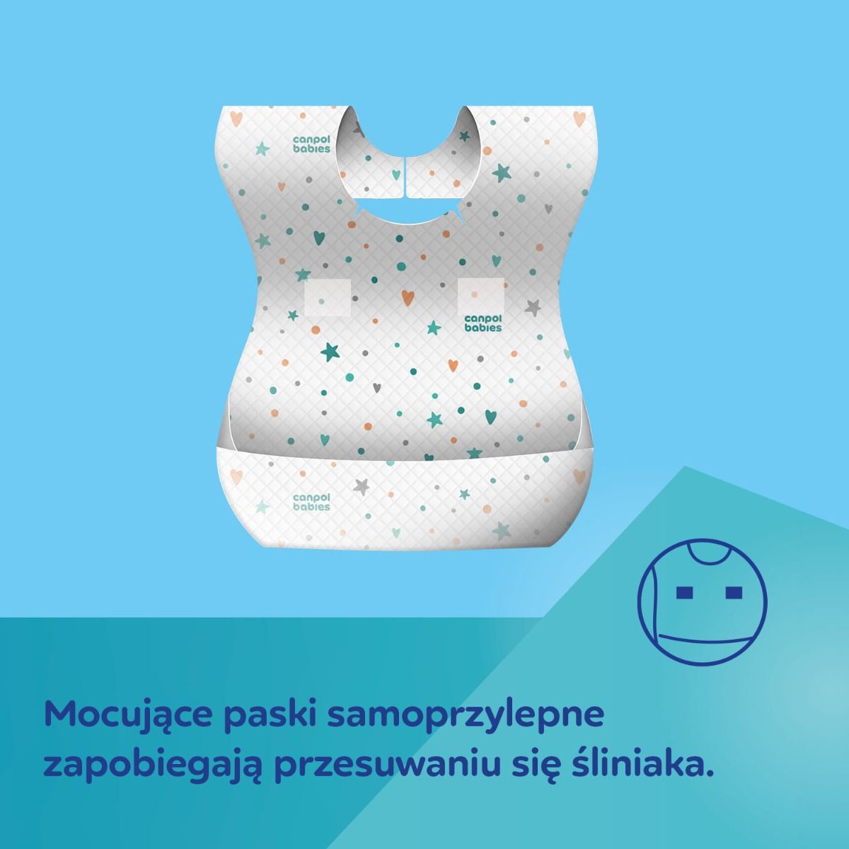 Canpol babies śliniaki jednorazowe przydatne podczas karmienia dziecka