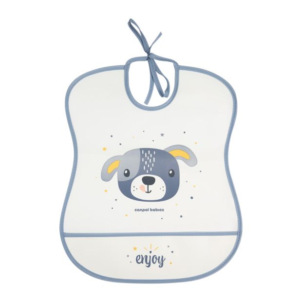 Canpol babies śliniak zmywalny CUTE ANIMALS niebieski - zdjęcie produktu