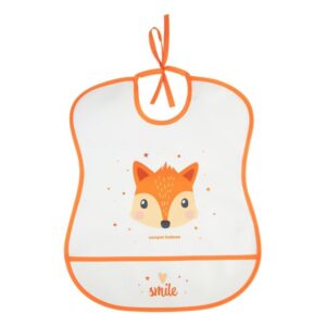 Canpol babies Miękki śliniak wodoodporny z kieszonką CUTE ANIMALS