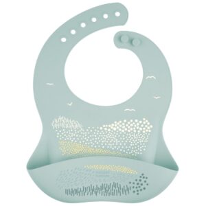 Śliniak silikonowy Canpol babies z kieszonką MOUNTAINS