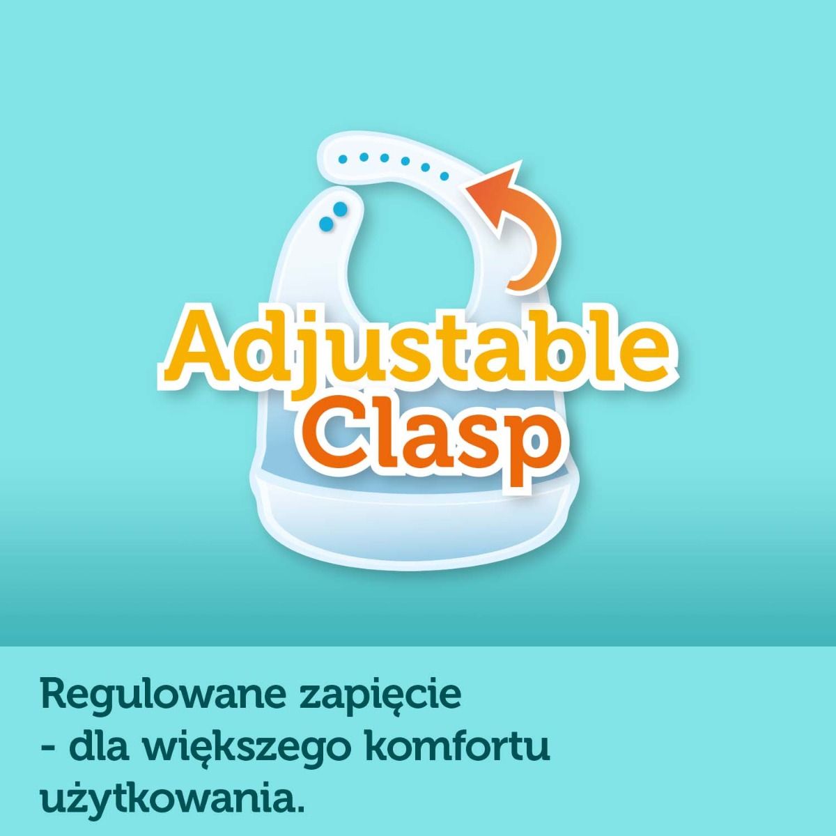 Canpol babies śliniak silikonowy BONJOUR PARIS - lekki i wygodny podczas karmienia