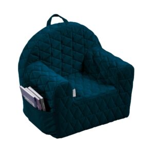Fotelik Velvet granatowy V105