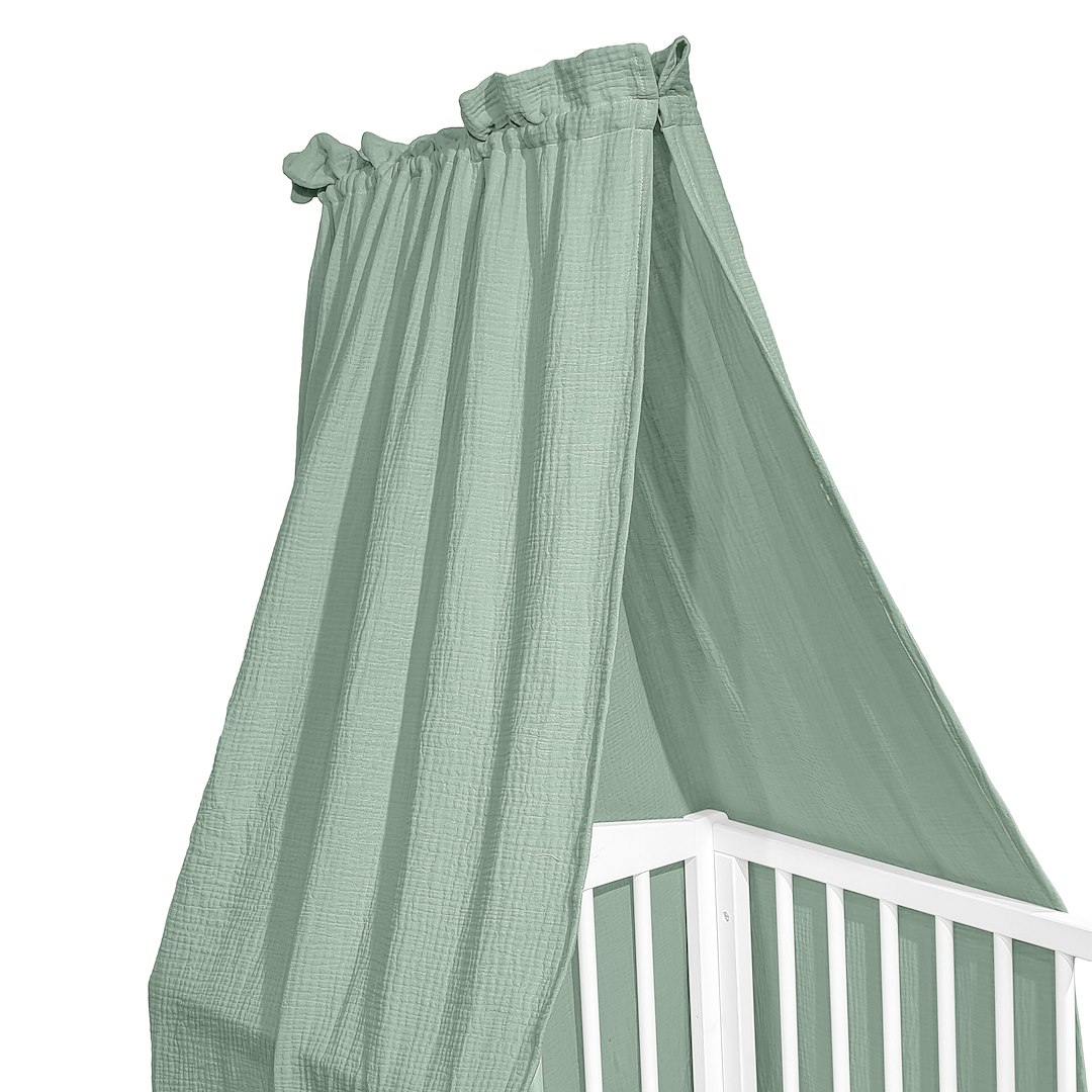 Baldachim muślinowy Cotton color CC4 zieleń