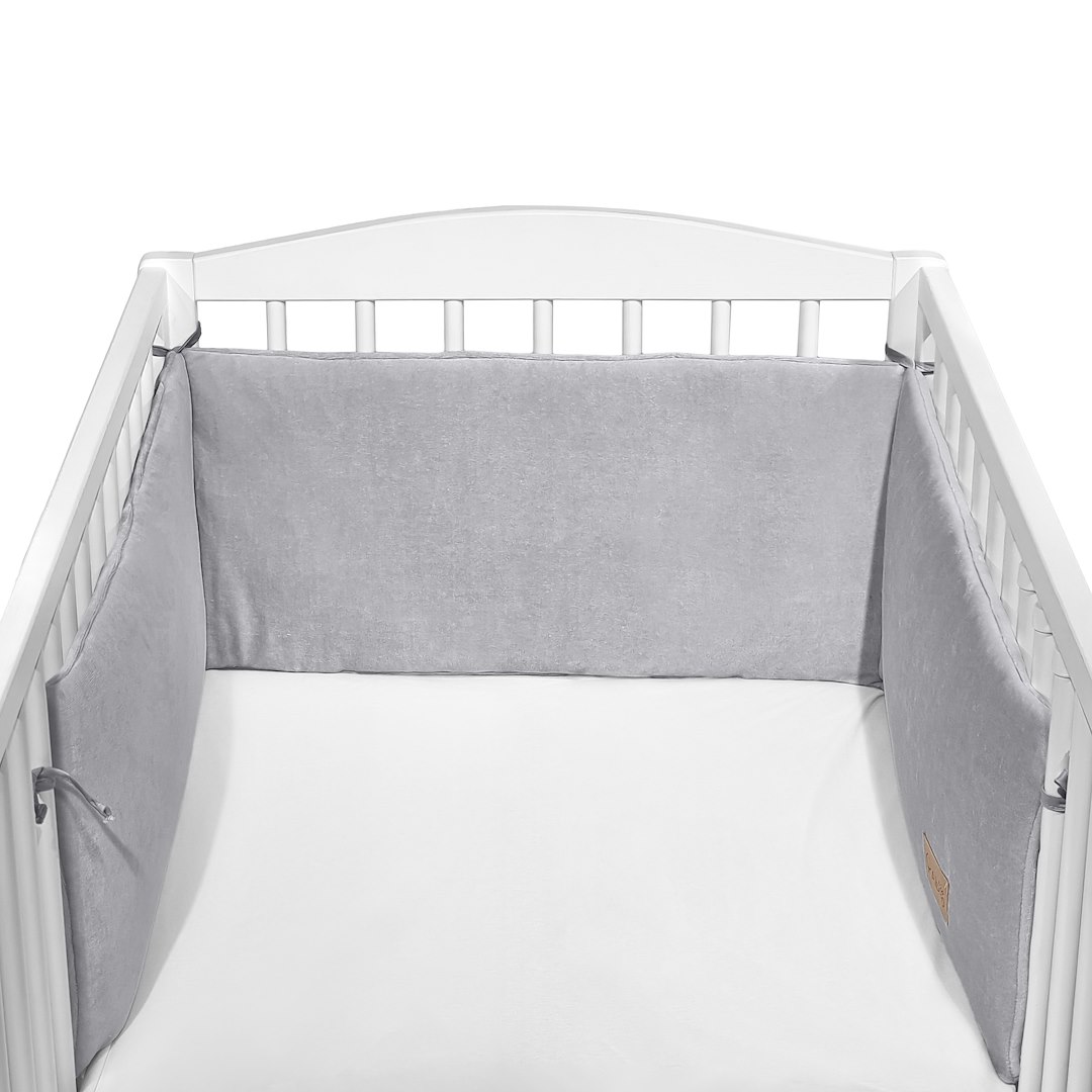 Ochraniacz do łóżeczka Cotton color CC3 popiel - obrazek 2