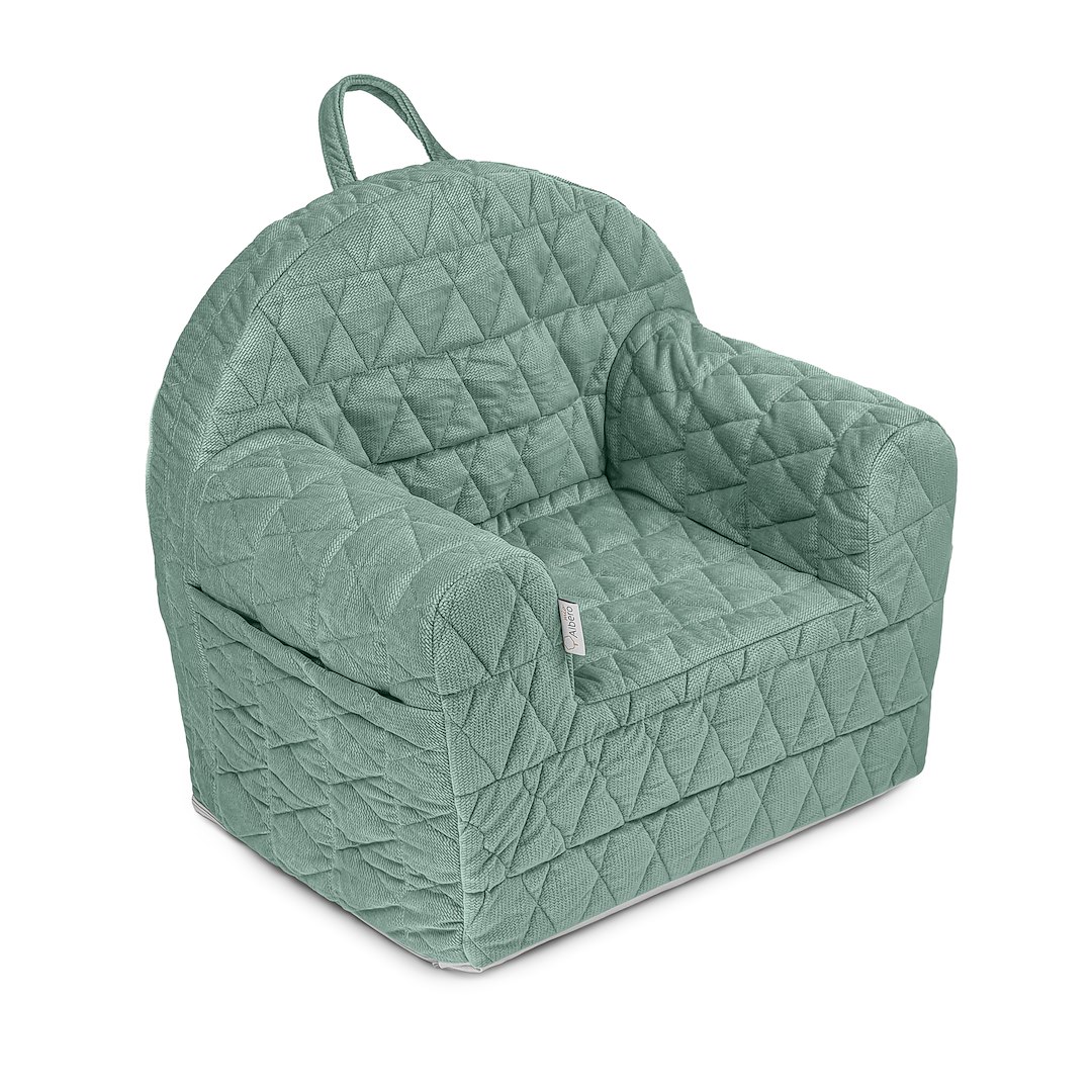 Fotelik Velvet zieleń V114