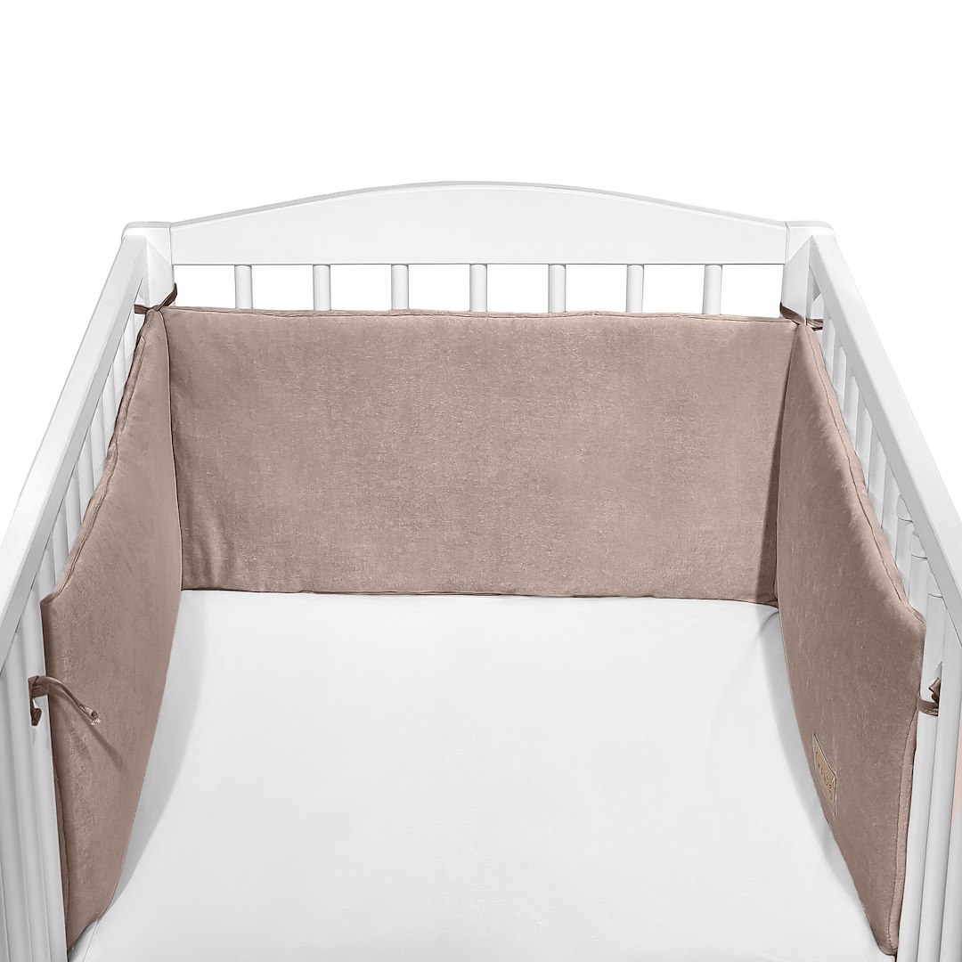Ochraniacz do łóżeczka Cotton color CC8 brąz