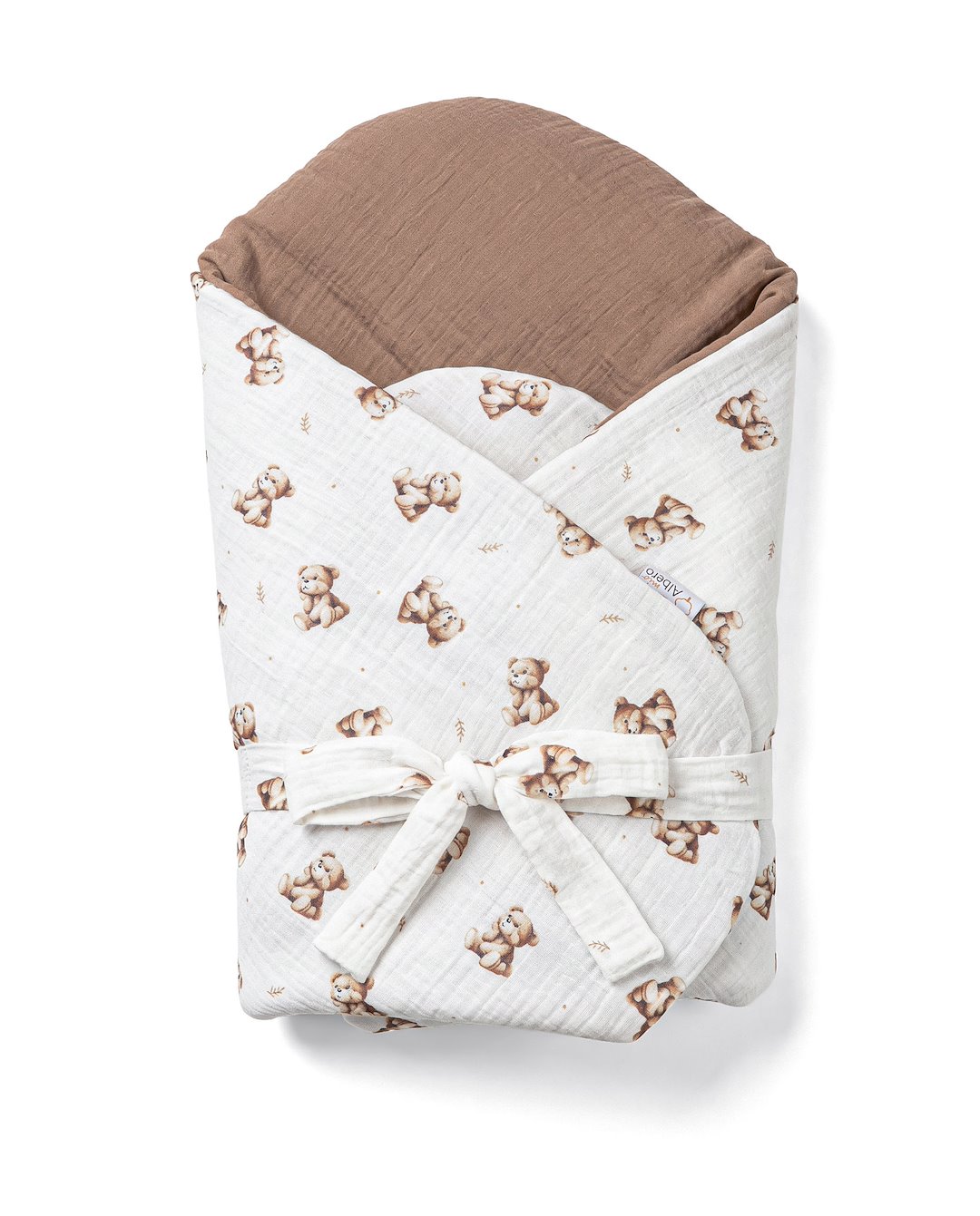 Rożek niemowlęcy CM1 Vintage Teddy muślinowy