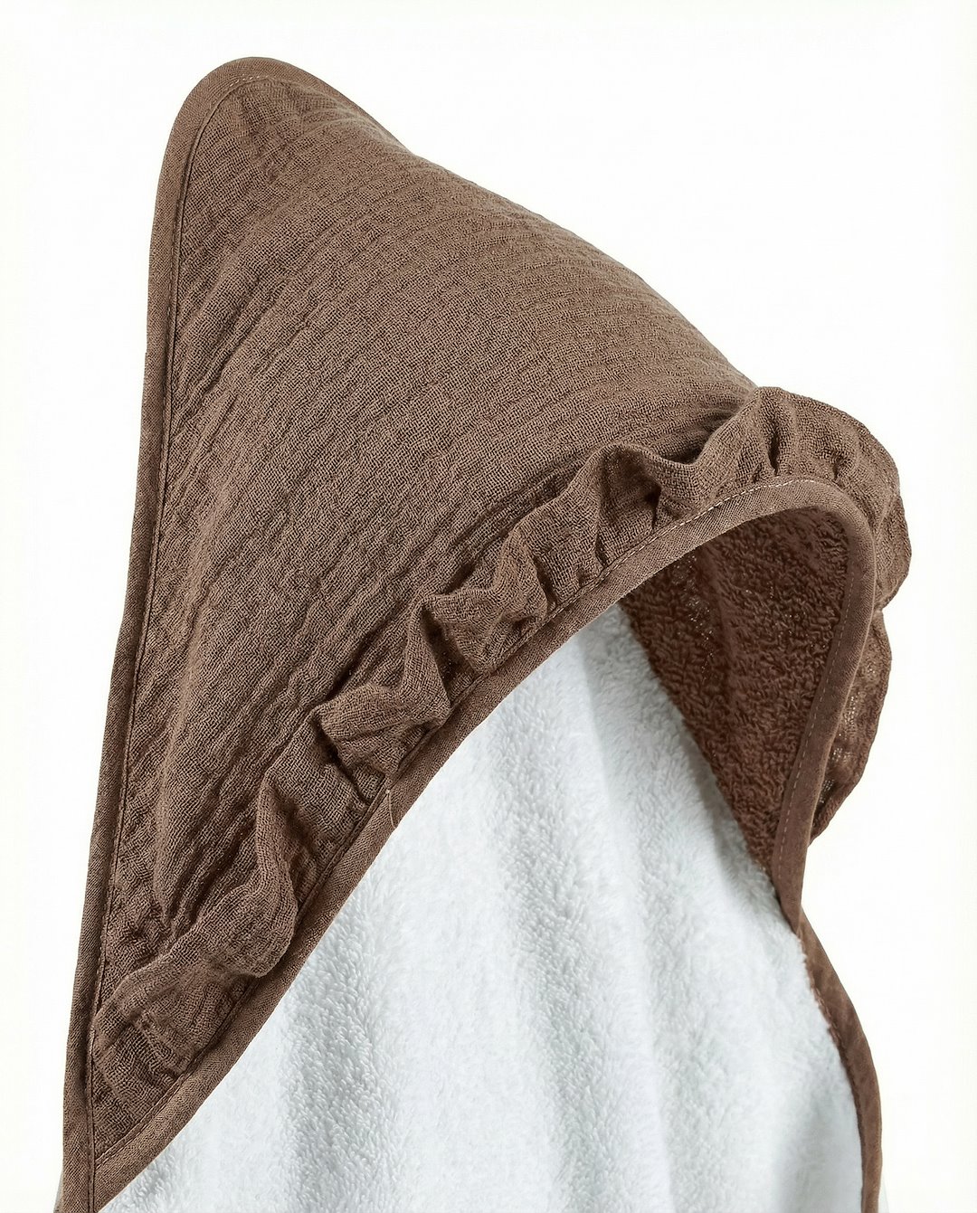 Okrycie kąpielowe Cotton color CC8 brąz - obrazek 3