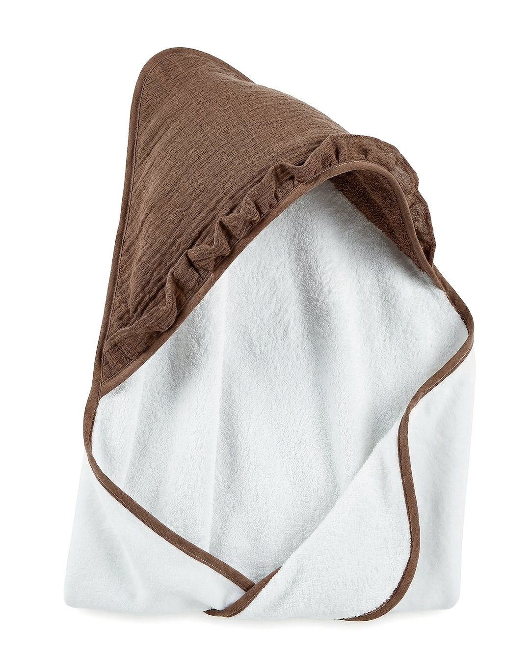 Okrycie kąpielowe Cotton color CC8 brąz - obrazek 2