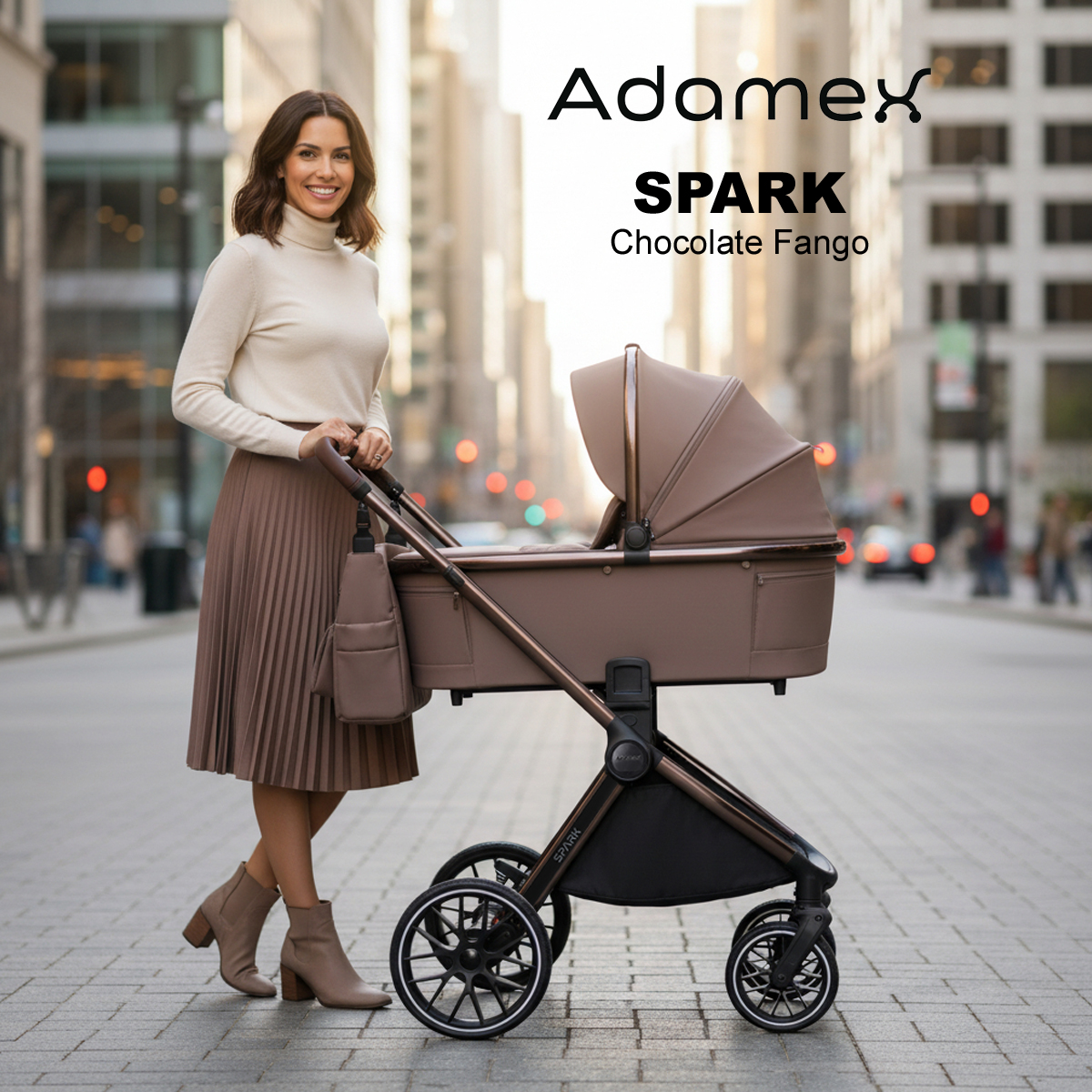 Adamex SPARK CHOCOLATE - gondola podczas codziennego spaceru