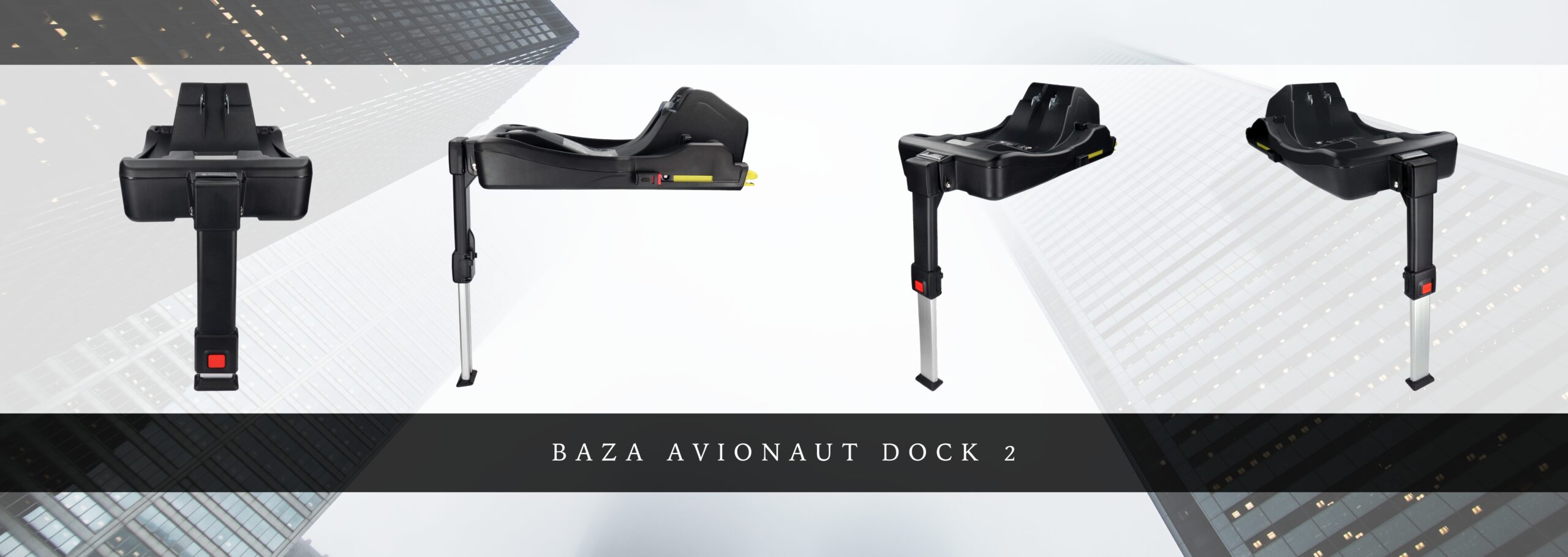 Avionaut Dock 2.0 - baza ISOFIX z zamontowanym kompatybilnym nosidełkiem