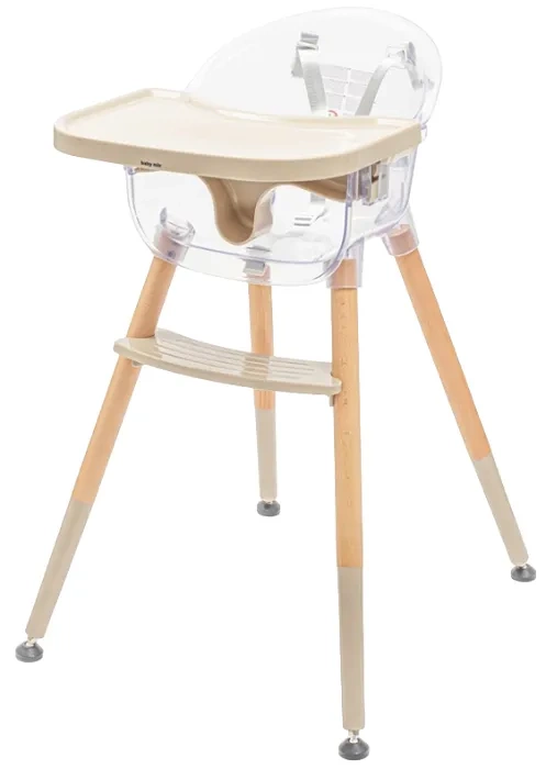 Baby Mix Ingrid krzesełko do karmienia Wooden Beige