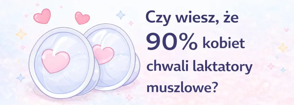 czy wiesz, że 90% kobiet chwali laktatory muszlowe?