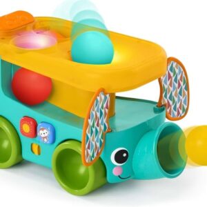 Bright Starts Pop&Roll Safari Bus interaktywny słonik 6m+