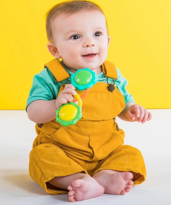 Bright Starts Rattle & Shake Barbell grzechotka 3m+ - obrazek 2
