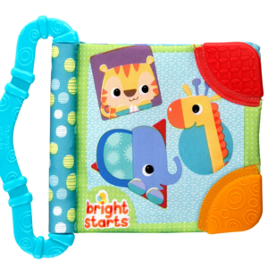 Bright Starts Teethe&Read książeczka edukacyjna z gryzakiem 3m+