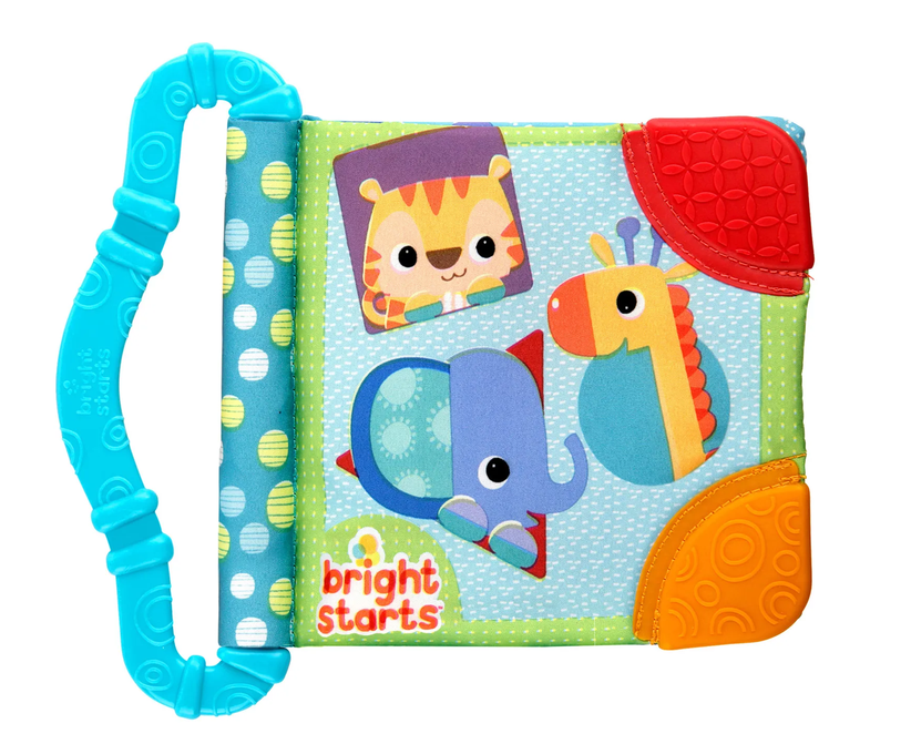 Bright Starts Teethe and Read książeczka edukacyjna z gryzakiem