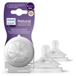Philips Avent SCY962/02 smoczki Natural Response wolny przepływ #2 2 szt.