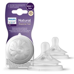 Philips Avent SCY963/02 smoczki Natural Response średni przepływ #3 2 szt.