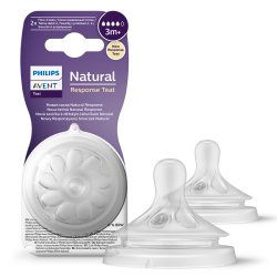 Philips Avent SCY964/02 smoczki Natural Response szybki przepływ #4 2 szt.