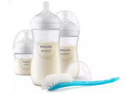 Philips Avent SCD837/12 zestaw startowy Natural Response – 3 butelki i szczotka