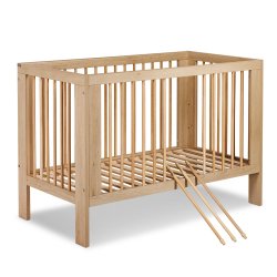 Detal bukowego łóżeczka Klupś Olivia 120×60