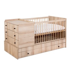 Bukowe łóżko Klupś Kompakt 3w1