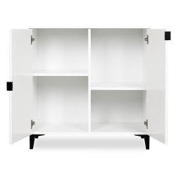 Detal białej komody Klupś Mia Mini