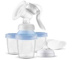 Philips Avent SCF430/13 laktator ręczny NaturalMotion – z pojemnikami do przechowywania