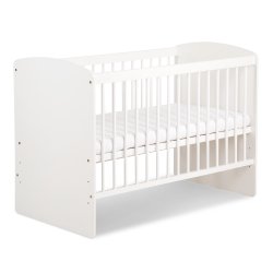 Klupś Karolina II łóżeczko dziecięce 120×60 białe — widok produktu