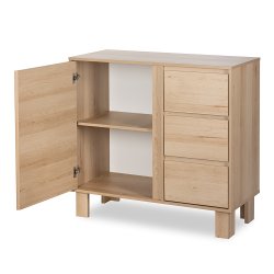 Wnętrze bukowej komody Klupś Olivia