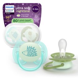 Philips Avent Ultra Soft Nighttime SCF094/01 zielony z jeżykiem
