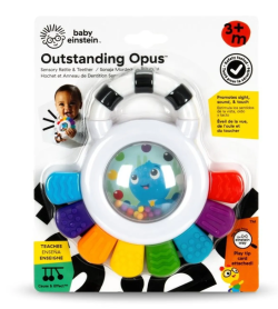 Baby Einstein Outstanding Opus gryzak z grzechotką 3 mies.+