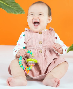 Bright Starts Grab & Spin gryzak z grzechotką