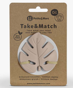 Silikonowy gryzak Petite&Mars TAKE&MATCH Desert Sand