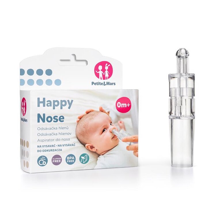 Aspirator do nosa Petite&Mars Happy Nose z opakowaniem